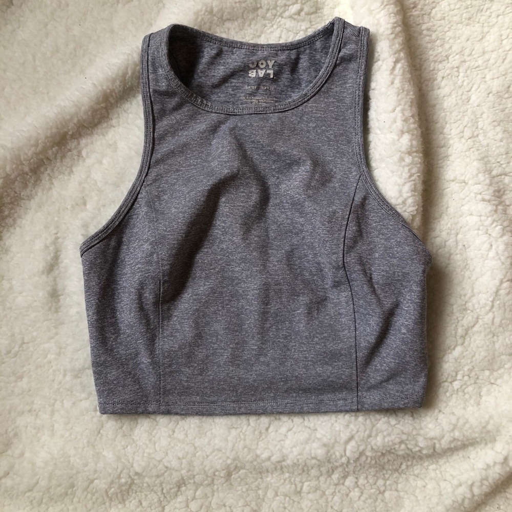 JoyLab Heather Gray Athletic Crop  L